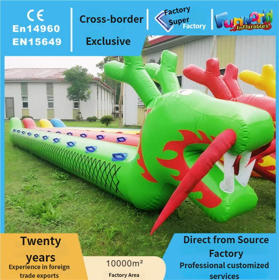 Cross-Border Racing Body Intelligent Inflatable Props Inflatable Caterpillar Props Outdoor Development Fun Games Props