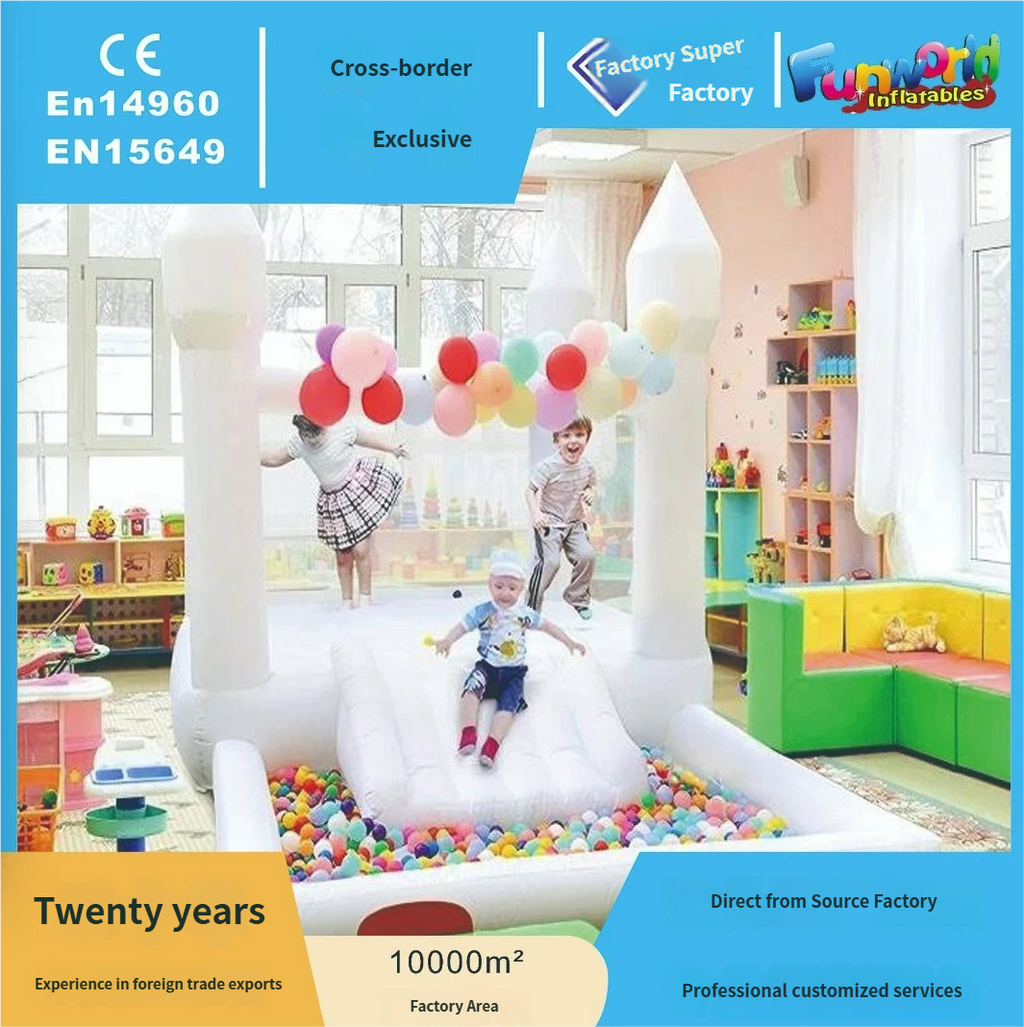 Cross-border Outdoor Inflatable Trampoline & Castle, Factory Wholesale for EU/US Wedding & Birthday Party