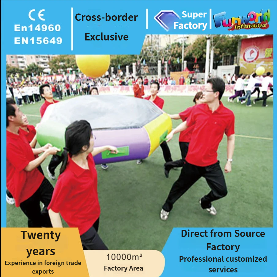 Cross-Border Foreign Trade Fun Games Moon Holding Competition Team Building Inflatable Products Team Game Moon Holding