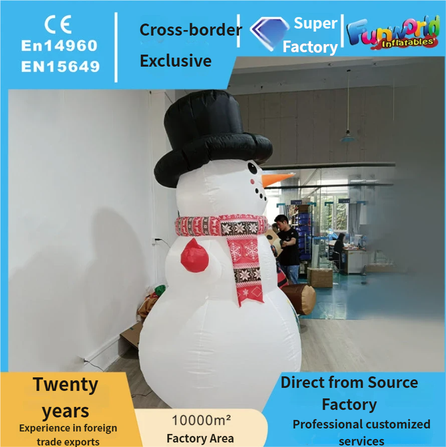 Cross-Border Foreign Trade Inflatable Christmas Snowman Christmas Inflatable Air Model Christmas Event Party Inflatable Snowman