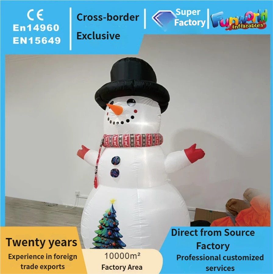 Cross-Border Foreign Trade Inflatable Christmas Snowman Christmas Inflatable Air Model Christmas Event Party Inflatable Snowman