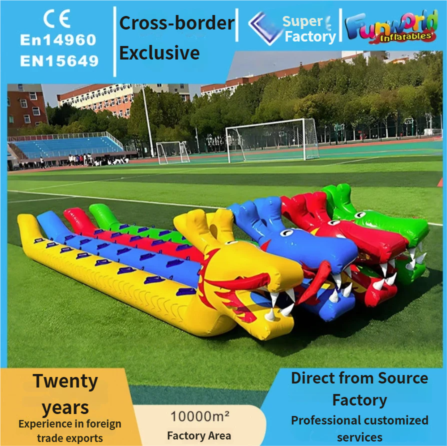 Cross-Border Racing Body Intelligent Inflatable Props Inflatable Caterpillar Props Outdoor Development Fun Games Props