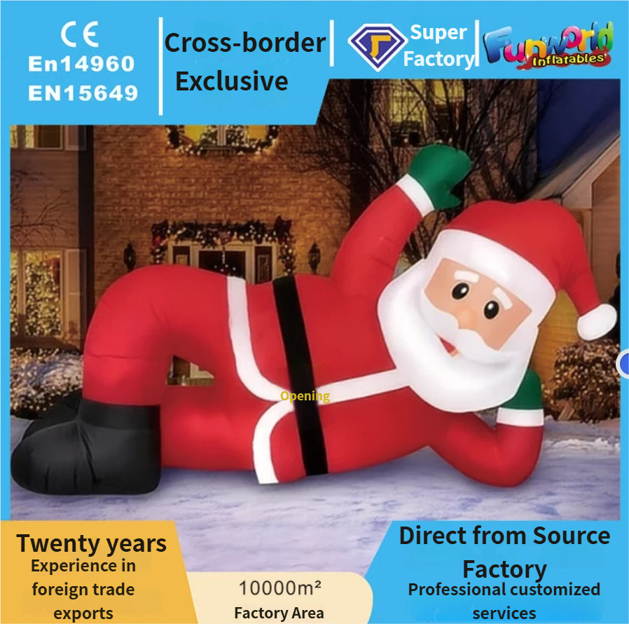 Cross-Border Inflatable Cartoon Santa Claus Air Model Christmas Mall Scene Decoration Props Christmas Decorations Ornaments