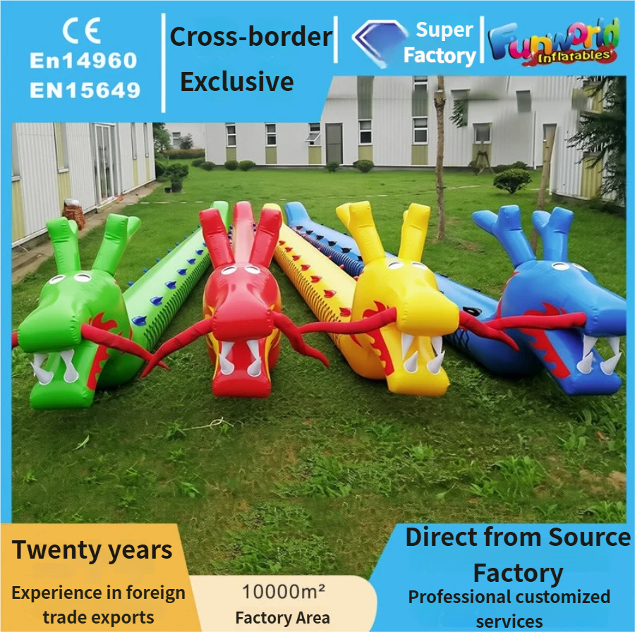 Cross-Border Racing Body Intelligent Inflatable Props Inflatable Caterpillar Props Outdoor Development Fun Games Props